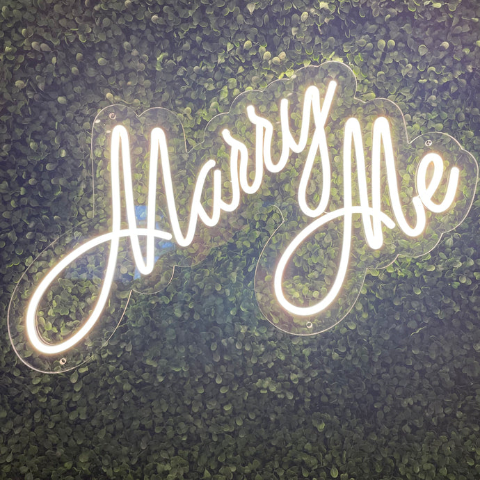 Marry Me Neon Sign Rental