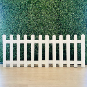 Set of 2 White Picket Fence Cutouts Rental