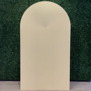 Ripple Arch Panel Rental - Cream
