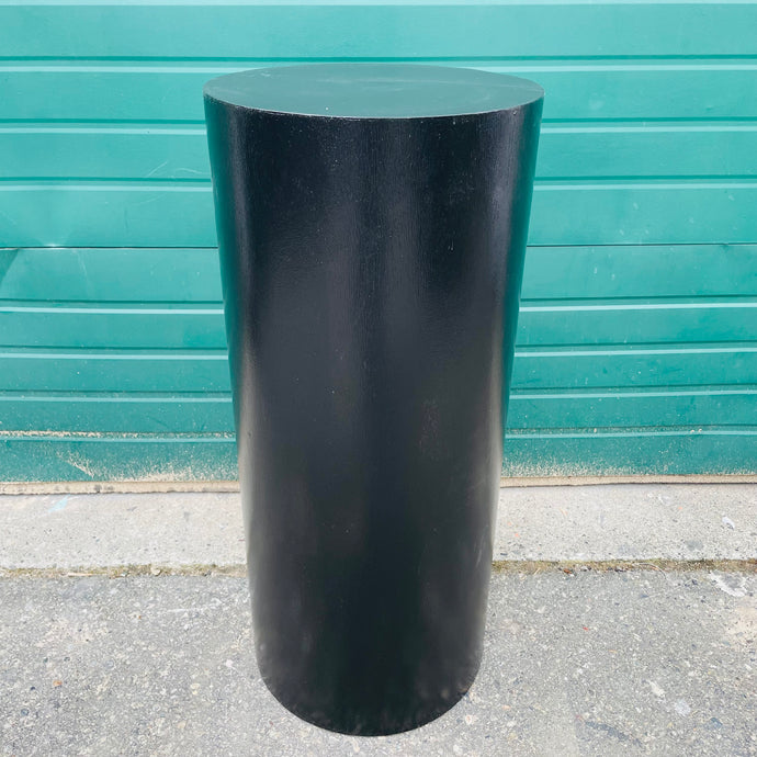 42in Round Plinth Rental - Black
