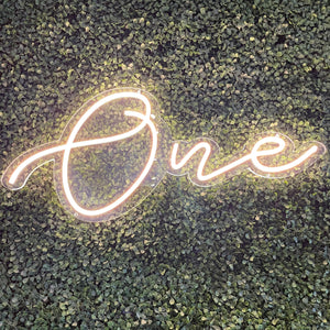 One Neon Sign Rental - Cursive