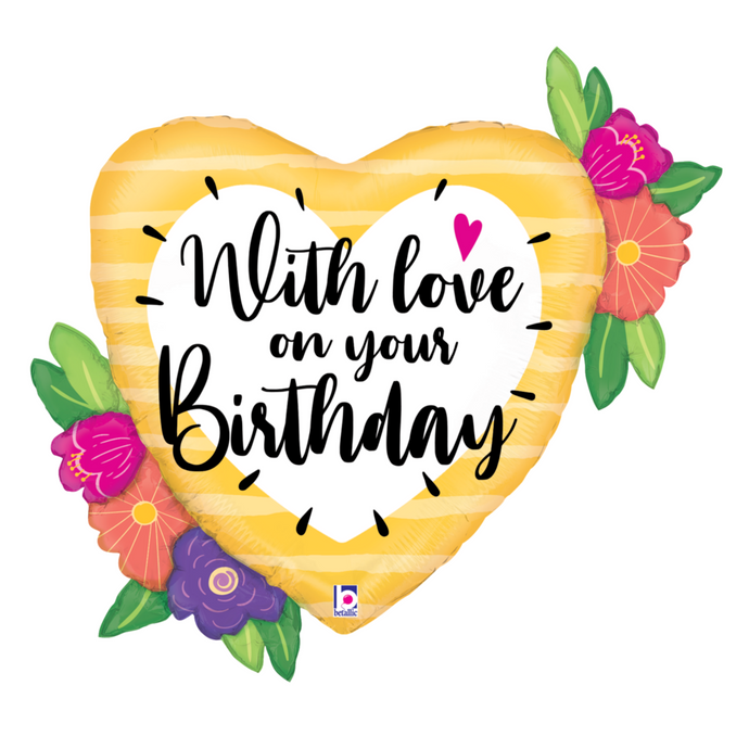 25114 With Love Birthday Flowers