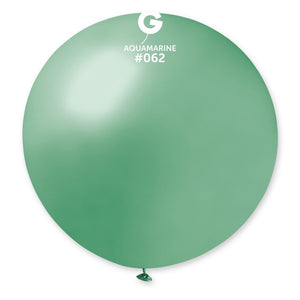 340402 Gemar Metallic Aquamarine 31" Round (1ct)