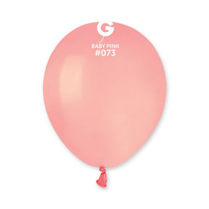 057317 Gemar Macaron Baby Pink 5" Round (100ct)