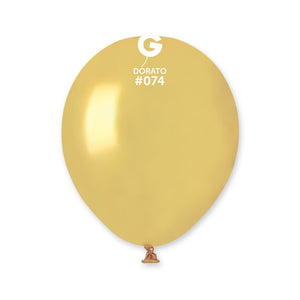 057416 Gemar Metallic Dorato 5" Round (100ct)