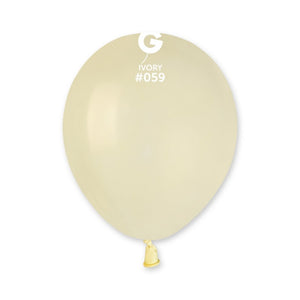 055917 Gemar Ivory 5" Round (100ct)