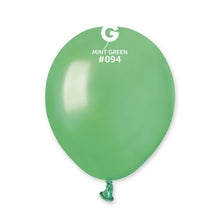 Load image into Gallery viewer, 059410 Gemar Metallic Mint Green 5&quot; Round (100ct)
