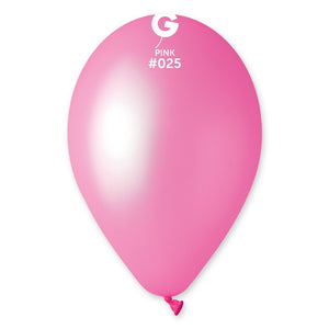 112504 Gemar #025 Neon Pink 11-12" Round (50ct)