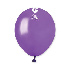 053418 Gemar Metallic Purple 5" Round (100ct)