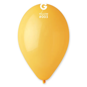110302 Gemar #003 Yellow 11-12" Round (50ct)